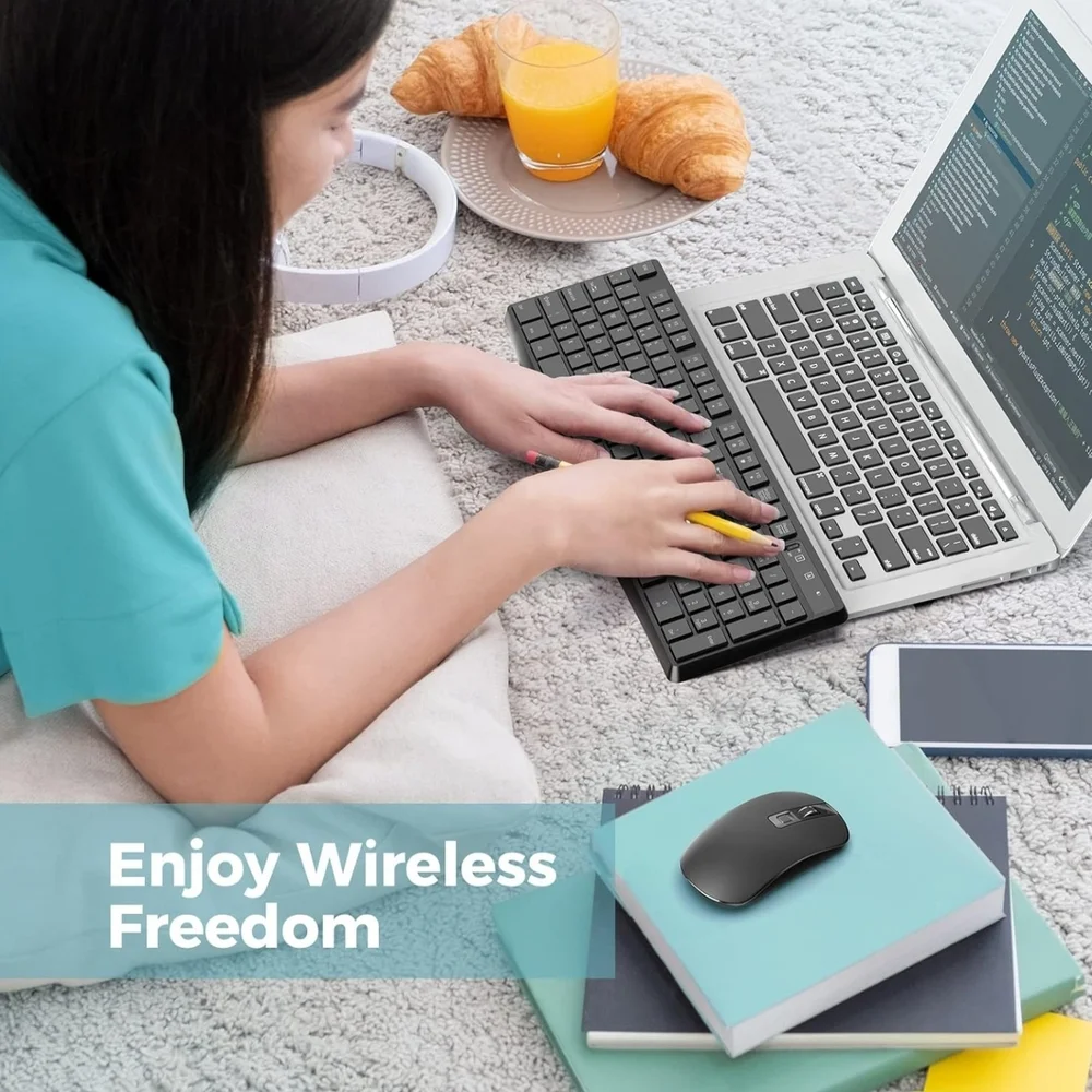 Wireless Black Keyboard and Mouse Combo